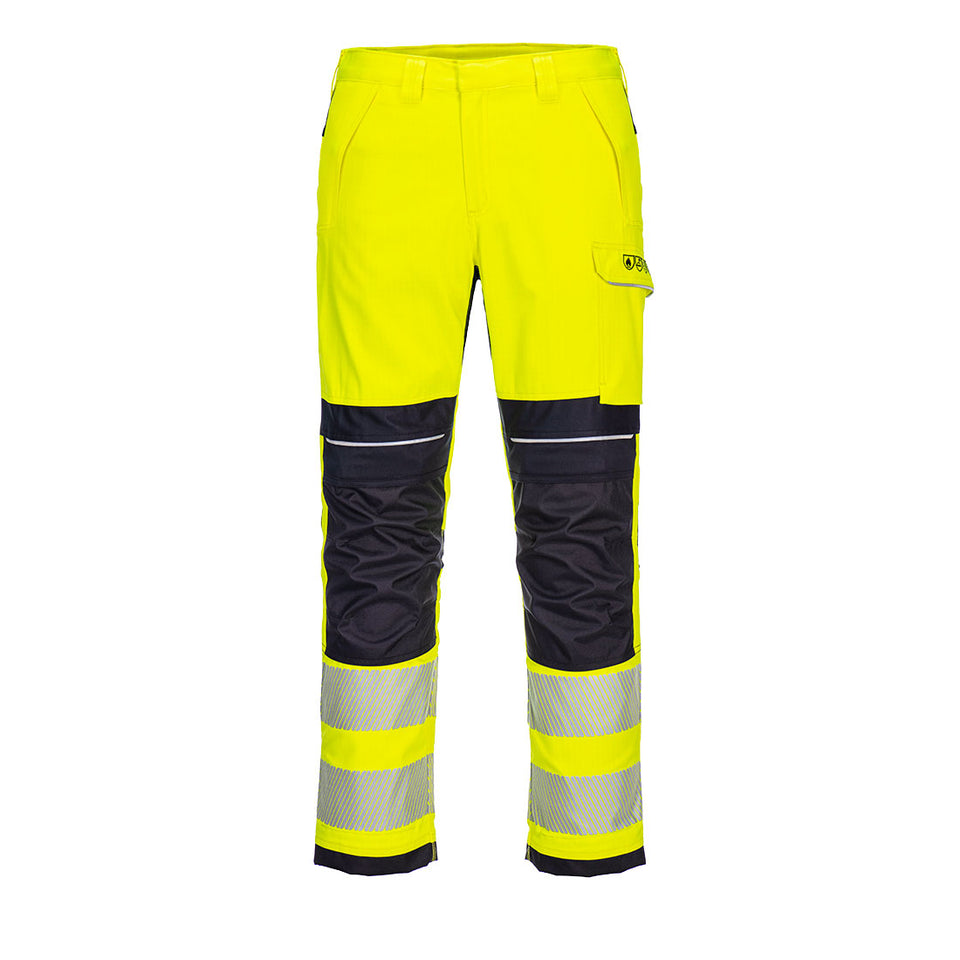 Pantaloni da lavoro PW3 FR Modaflame Hi-Vis Portwest personalizzato con logo - Pubblienne