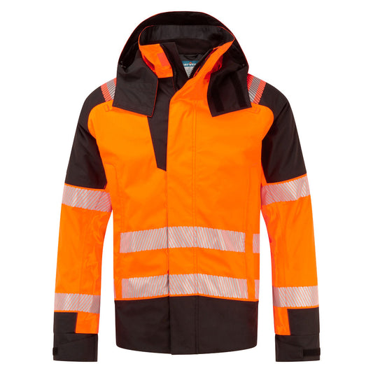 PW3 Giacca invernale FR Modaflame Rain+ Hi-Vis Portwest personalizzato con logo - Pubblienne