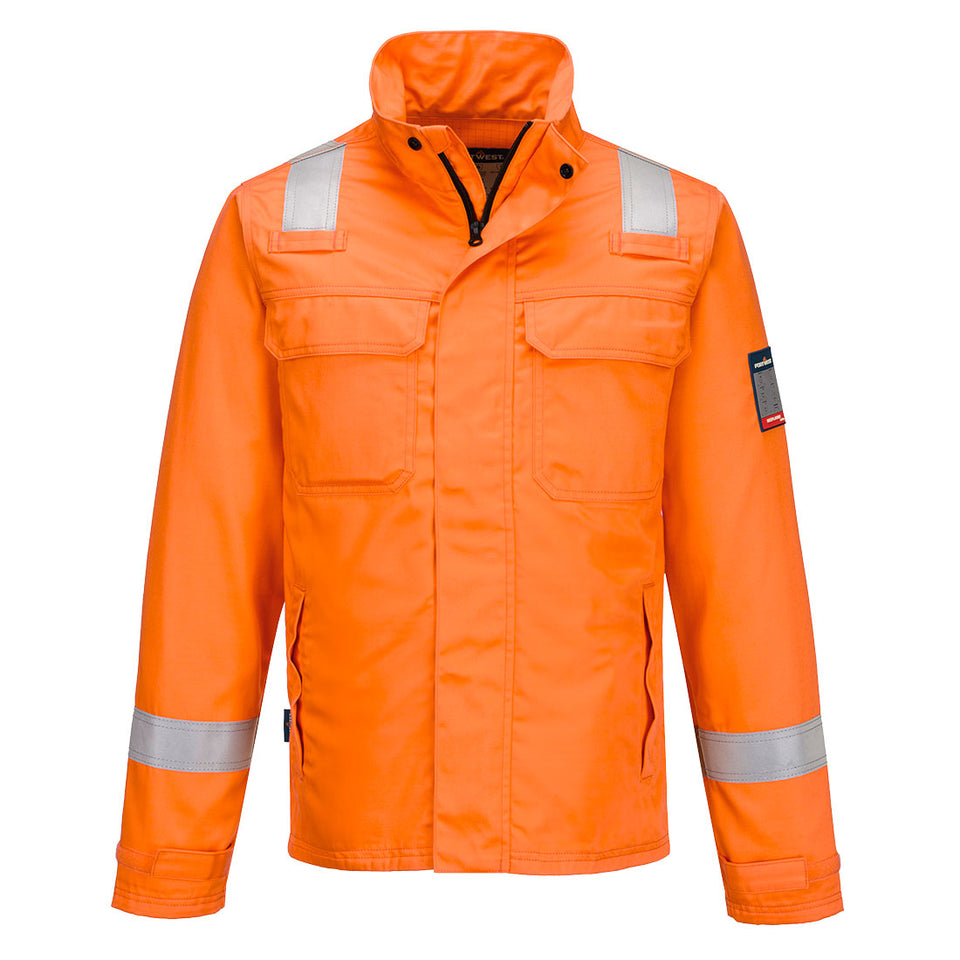 Giacca FR resistente alle sostanze chimiche Portwest personalizzato con logo - Pubblienne