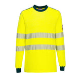 PW3 Modaflame Knit Hi-Vis FR Maglietta a maniche lunghe Portwest personalizzato con logo - Pubblienne