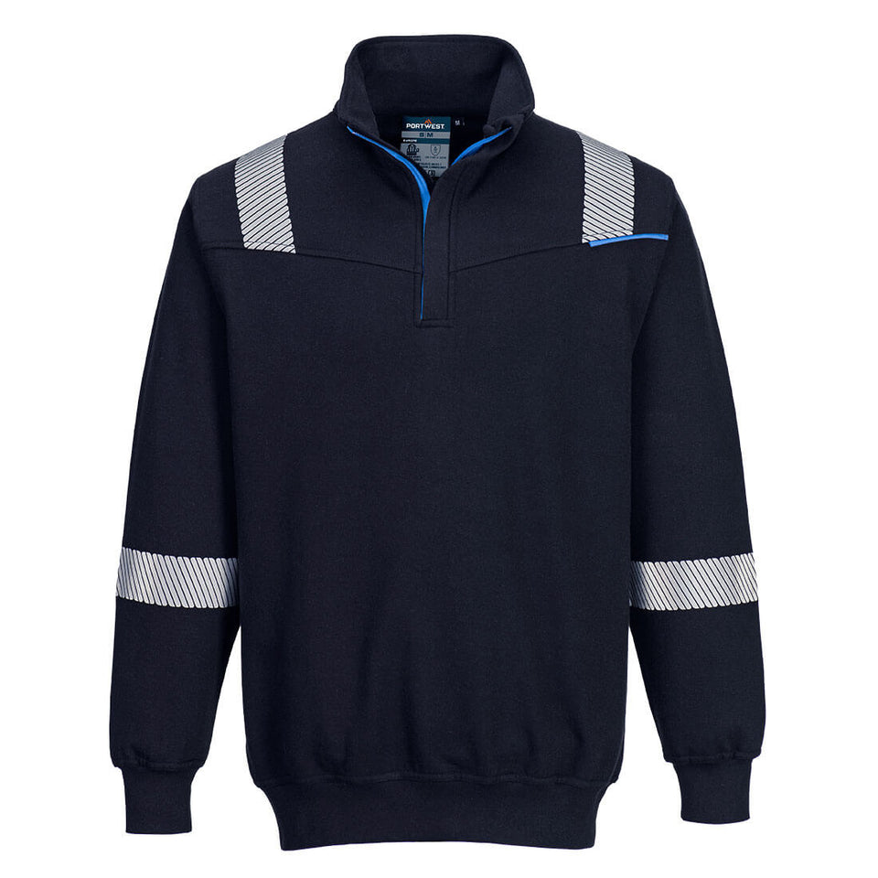 Felpa FR Modaflame WX3 Portwest personalizzato con logo - Pubblienne