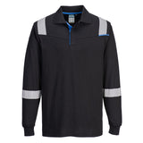 Polo WX3 FR Modaflame maniche lunghe Portwest personalizzato con logo - Pubblienne