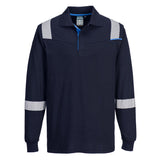 Polo WX3 FR Modaflame maniche lunghe Portwest personalizzato con logo - Pubblienne