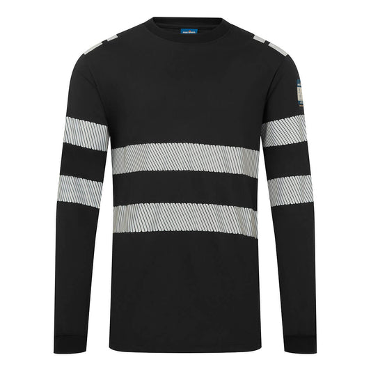 T-Shirt manica lunga PW3 Modaflame Knit Portwest personalizzato con logo - Pubblienne