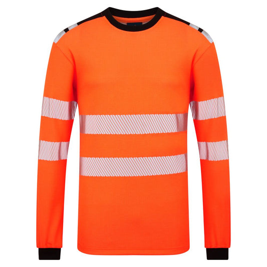 T-Shirt manica lunga PW3 Modaflame Knit HVO FR Portwest personalizzato con logo - Pubblienne
