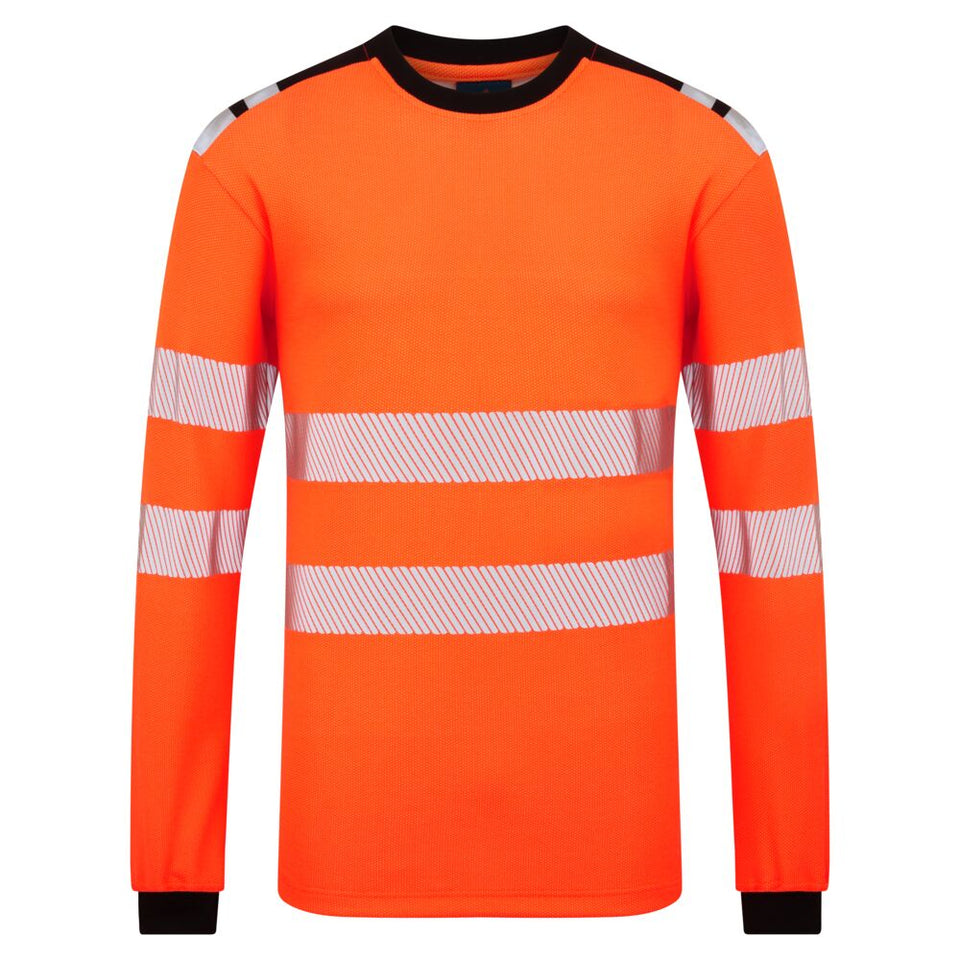 T-Shirt manica lunga PW3 Modaflame Knit HVO FR Portwest personalizzato con logo - Pubblienne
