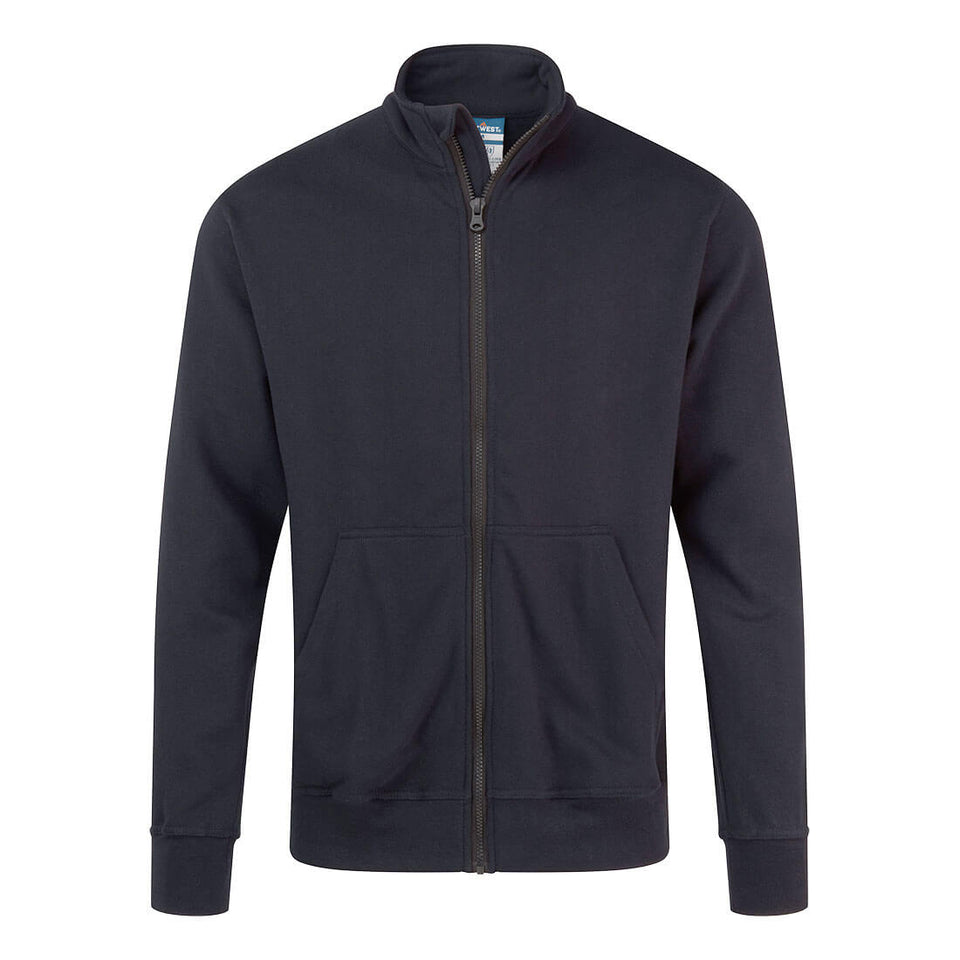 Felpa in maglia Modaflame con zip integrale e trattamento ignifugo Portwest personalizzato con logo - Pubblienne