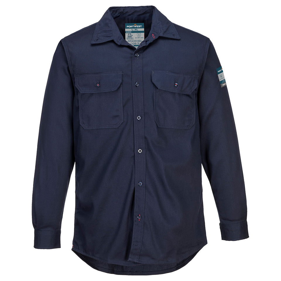 Camicia Ignifuga Bizflame 88/12 Portwest personalizzato con logo - Pubblienne