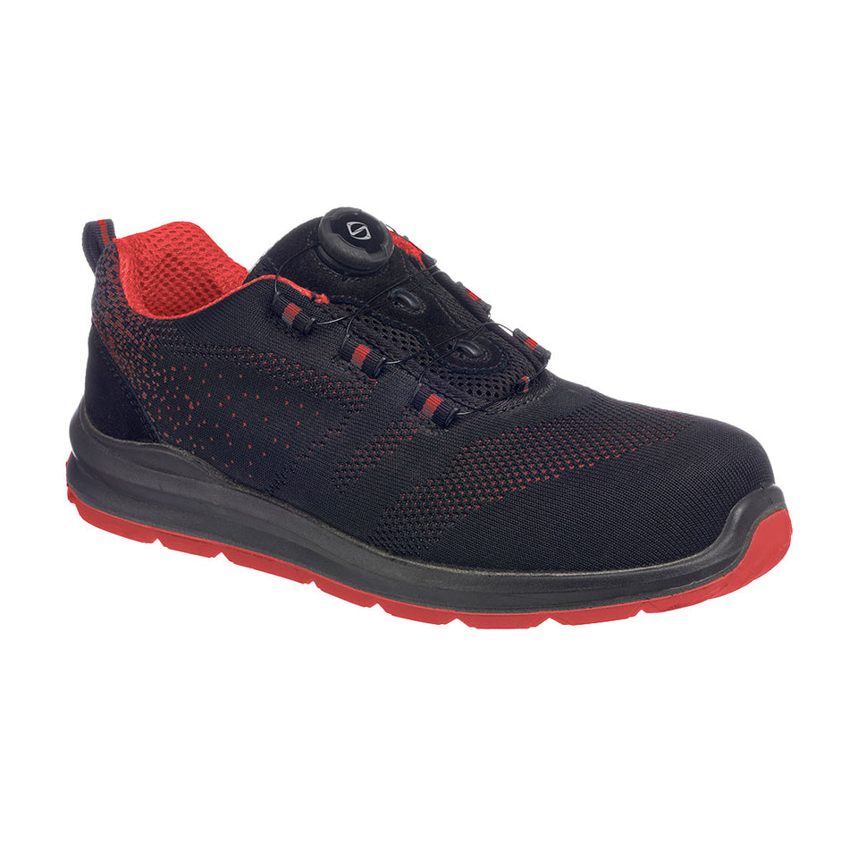 SCARPA SPORTIVA CON LACCI DI SICUREZZA TRAINER KNIT S1P Portwest personalizzato con logo - Pubblienne