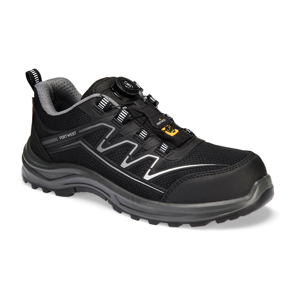 Trainer composito in KPU e Mesh S1PS ESD SR FO Portwest personalizzato con logo - Pubblienne