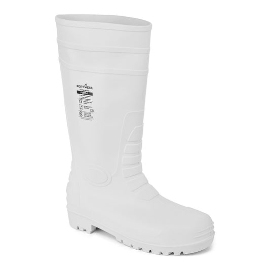 Stivale di gomma in PVC per alimentare con acciaio S4 FO CI Portwest personalizzato con logo - Pubblienne