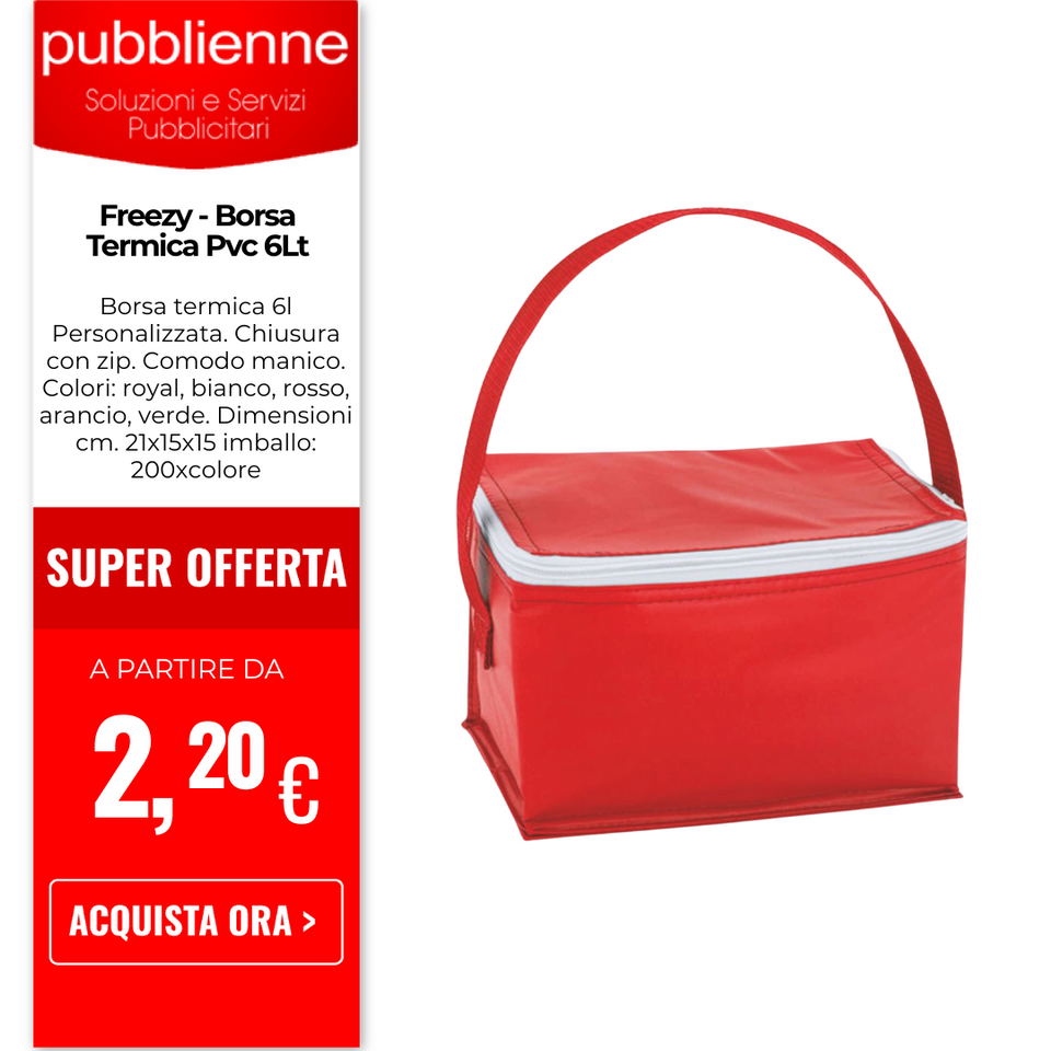Freezy - Borsa Termica Pvc 6Lt