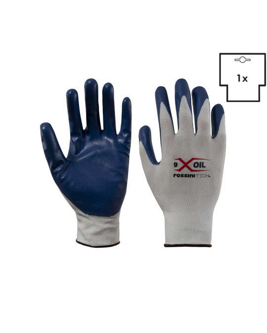 Guanto poliestere / nitrile liscio X-Glove xglove x glove guanti X-OIL personalizzato con logo - Pubblienne