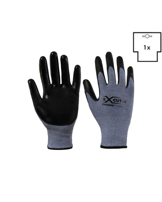 Guanto Taglio C (HPPE-Vetro) / nitrile liscio X-Glove xglove x glove guanti X-CUT personalizzato con logo - Pubblienne