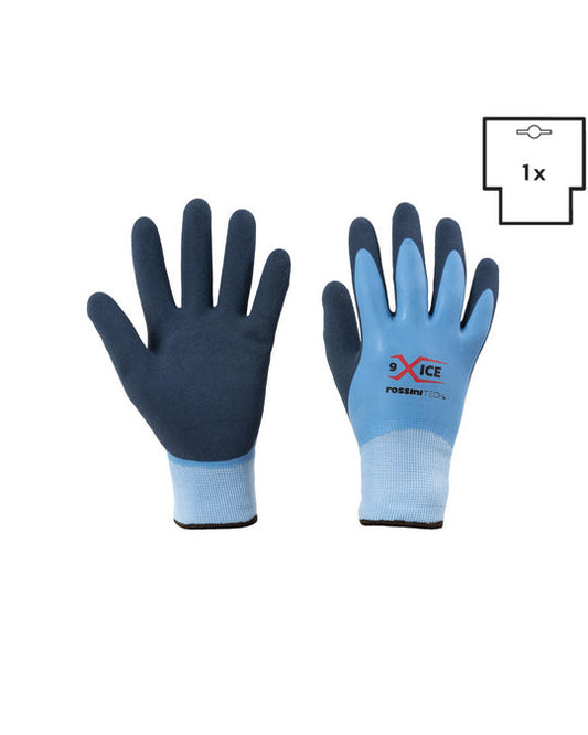 Guanto poliestere + acrilico / lattice naturale doppia spalmatura X-Glove xglove x glove guanti X-ICE personalizzato con logo - Pubblienne