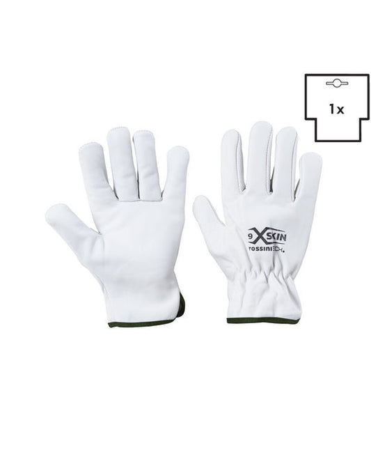 guanto pelle fiore bovino X-Glove xglove x glove guanti X-SKIN personalizzato con logo - Pubblienne