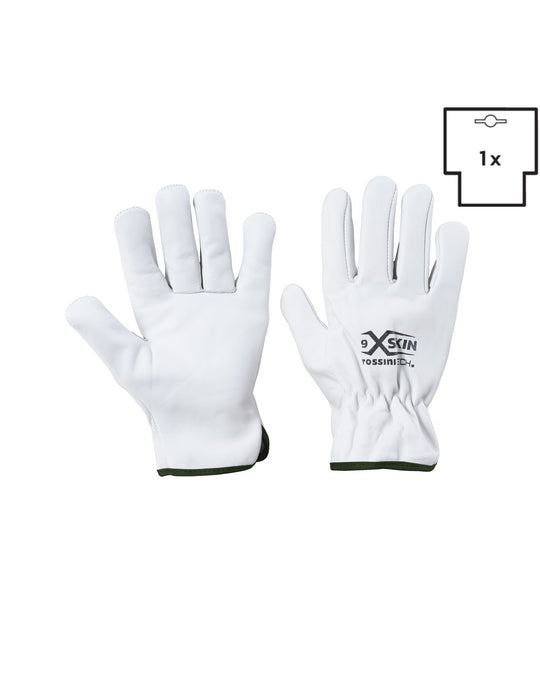 guanto pelle fiore bovino X-Glove xglove x glove guanti X-SKIN personalizzato con logo - Pubblienne