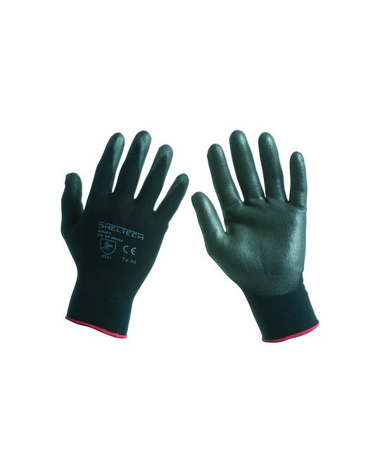 guanto nylon/poliuretano nero guanti personalizzato con logo - Pubblienne