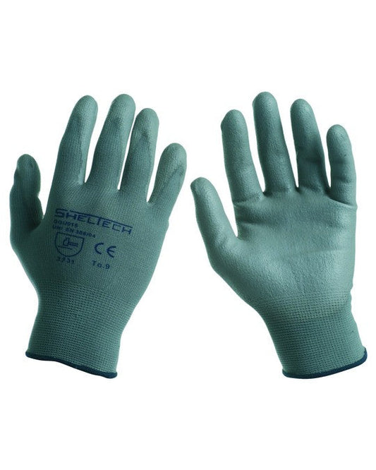 guanto nylon/poliuretano grigio guanti personalizzato con logo - Pubblienne