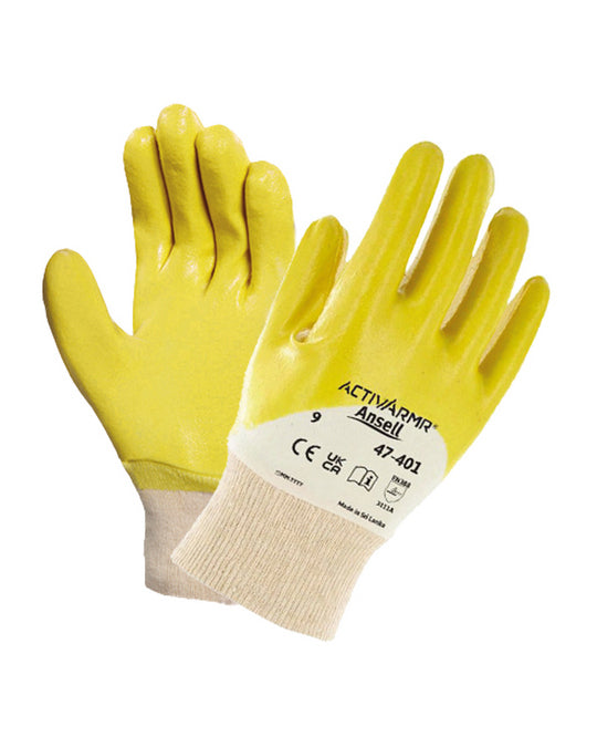 guanto nitrotough N230Y Ansell ActivArmr 47-401 Ansell guanti personalizzato con logo - Pubblienne