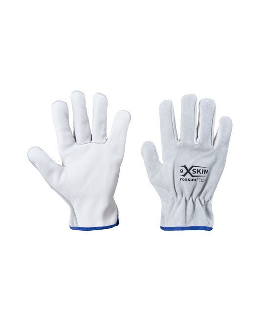 Guanto pelle di bovino palmo fiore / dorso crosta Top X-Glove xglove x glove guanti X-SKIN personalizzato con logo - Pubblienne