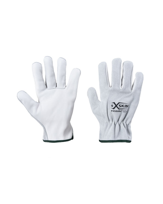 Guanto pelle di bovino palmo fiore / dorso crosta X-Glove xglove x glove guanti X-SKIN personalizzato con logo - Pubblienne