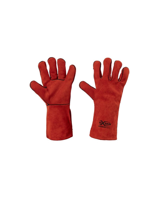 Guanto anticalore saldatore, pelle crosta, tutto foderato, cuciture Kevlar ®  X-Glove xglove x glove guanti X-SKIN personalizzato con logo - Pubblienne