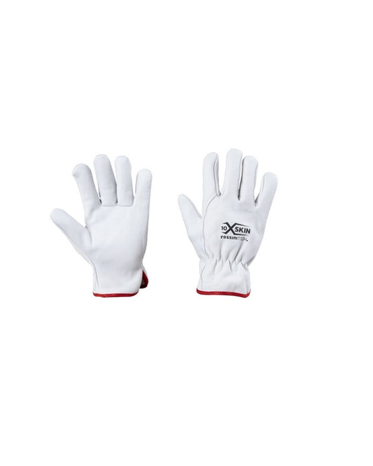 Guanto pelle pieno fiore di bovino, tutto foderato di flanella (invernale) X-Glove xglove x glove guanti X-SKIN personalizzato con logo - Pubblienne