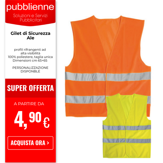 Gilet di Sicurezza - Ale personalizzato con logo - Pubblienne