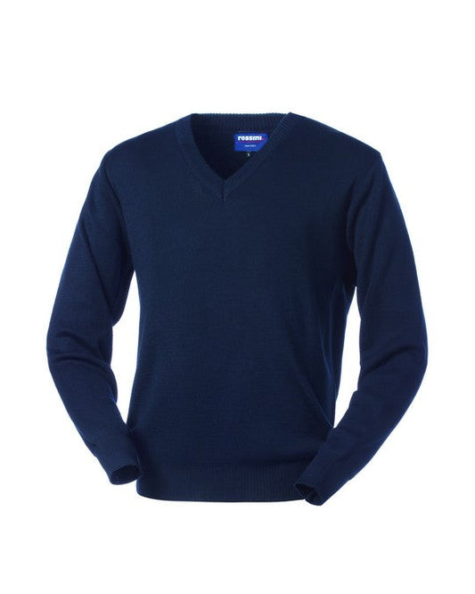 Maglione Lagos collo a "V" personalizzato con logo - Pubblienne