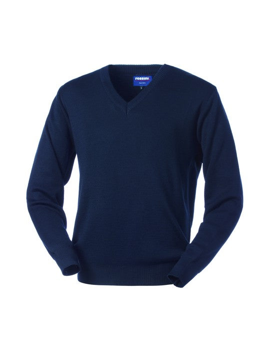Maglione Lagos collo a "V" personalizzato con logo - Pubblienne