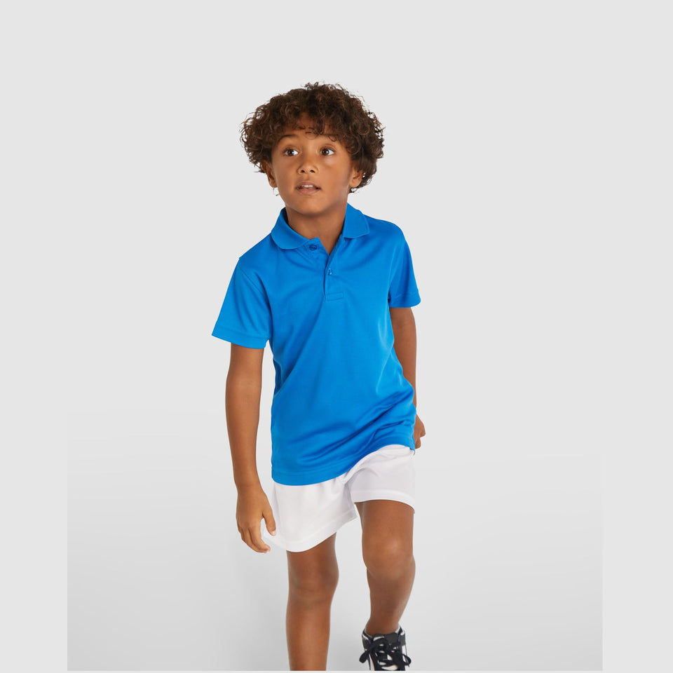 Polo sportiva a maniche corte da bambino Monzha personalizzato con logo - Pubblienne