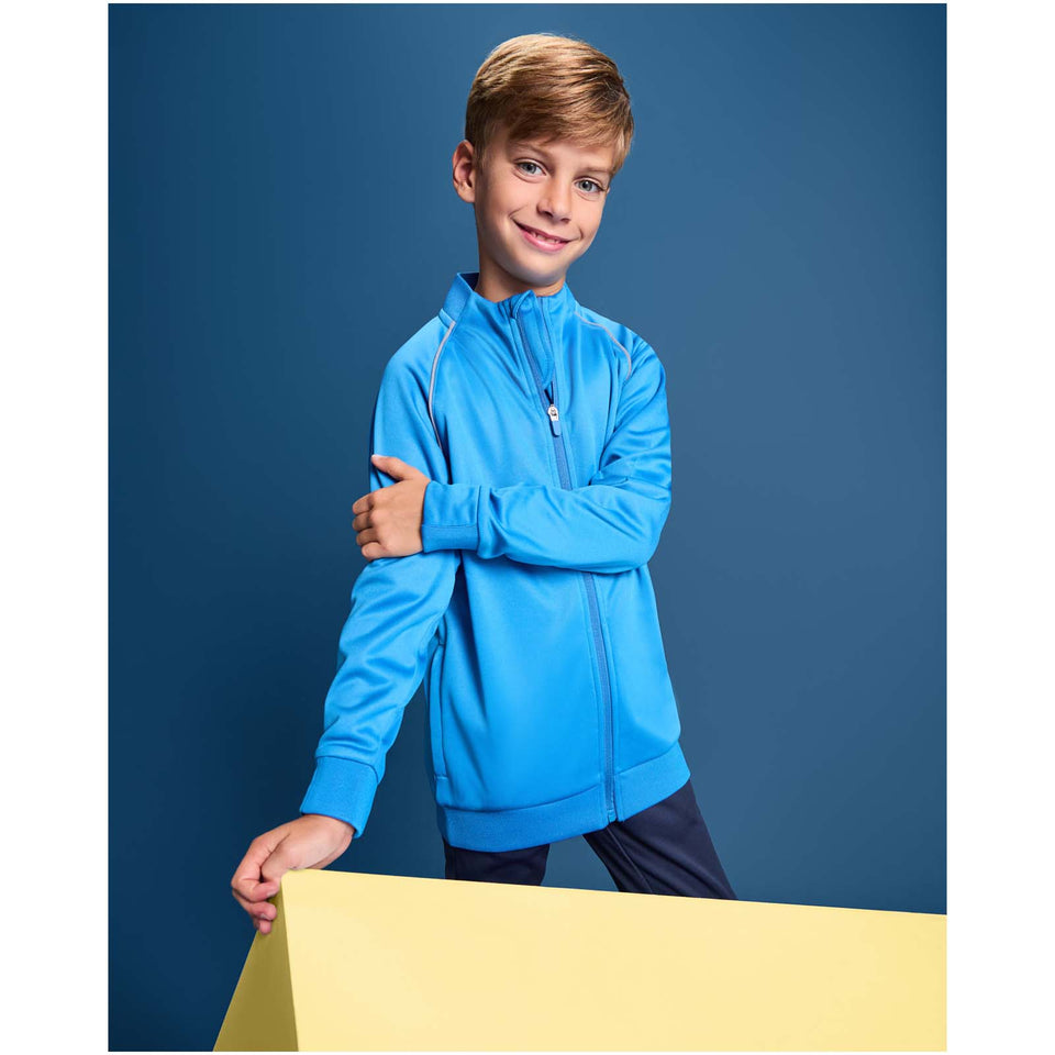 Felpa per bambini Valier con zip integrale personalizzato con logo - Pubblienne