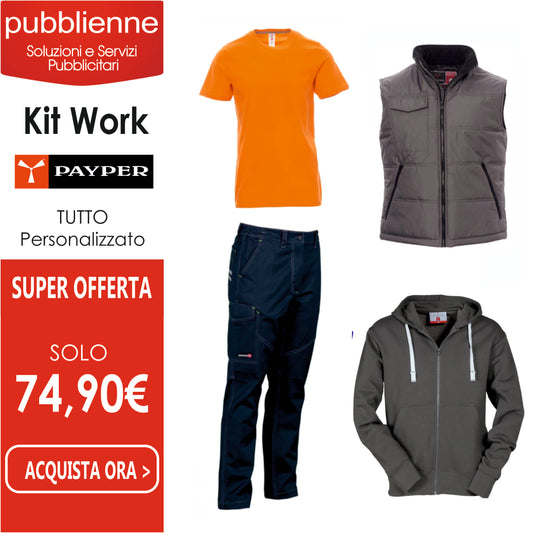 Kit Work Payper personalizzato con logo - Pubblienne