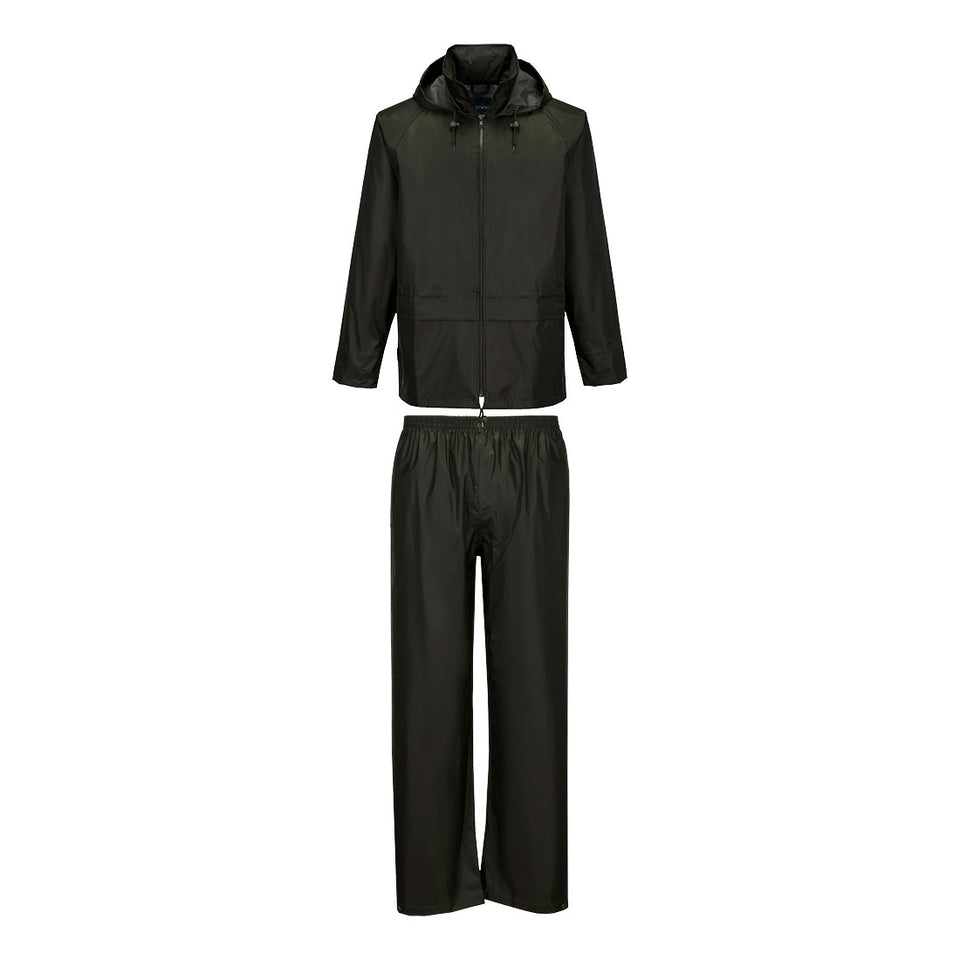 Completo impermeabile Essentials (completo 2 pezzi) Portwest personalizzato con logo - Pubblienne