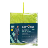 Completo impermeabile Essentials (completo 2 pezzi) Portwest personalizzato con logo - Pubblienne
