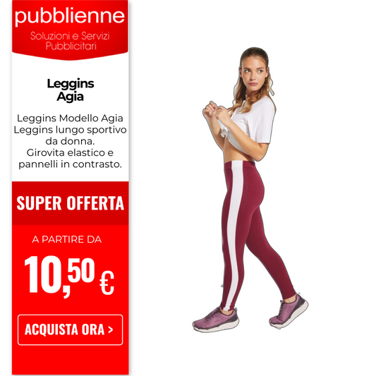 Leggins Agia personalizzato con logo - Pubblienne