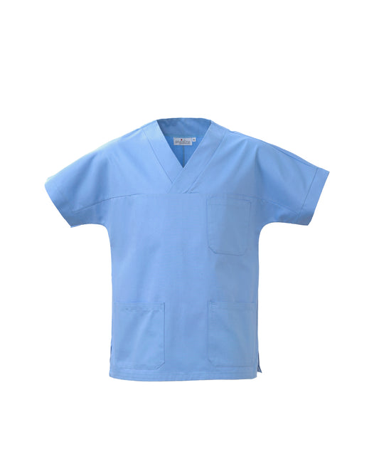 Casacca medicale unisex scollo a V personalizzato con logo - Pubblienne