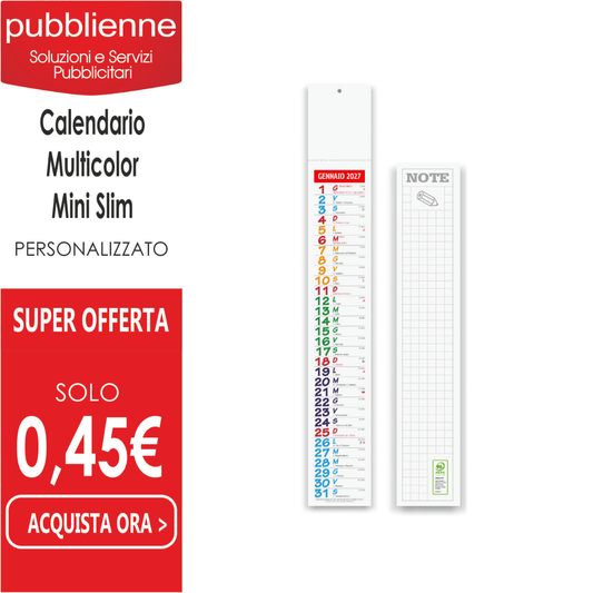 Multicolor Mini Slim personalizzato con logo - Pubblienne