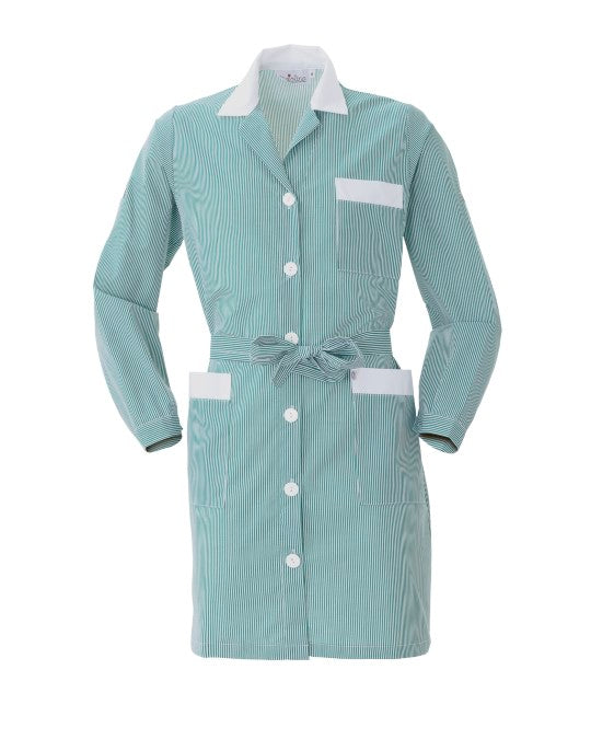 shedar vestaglia donna rigata personalizzato con logo - Pubblienne