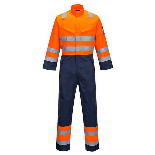 Tuta Modaflame RIS Navy/Orange Portwest personalizzato con logo - Pubblienne