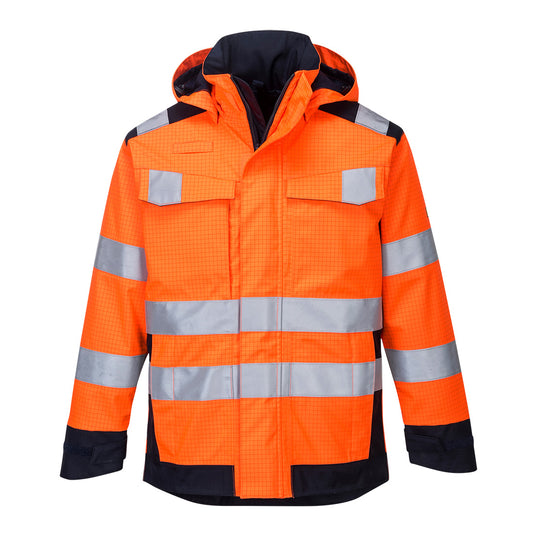 Giacca Modaflame impermeabile multi norma Arco elettrico Portwest personalizzato con logo - Pubblienne