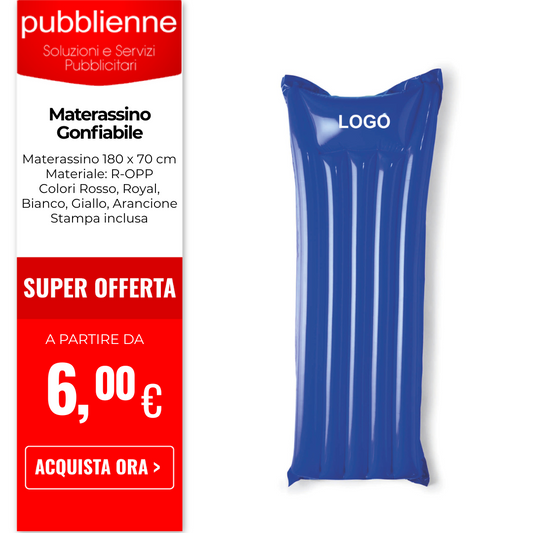 Materassino Gonfiabile personalizzato con logo - Pubblienne