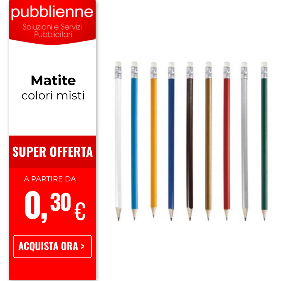 Matite personalizzato con logo - Pubblienne