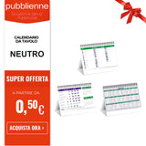 Calendario da tavolo neutro personalizzato con logo - Pubblienne