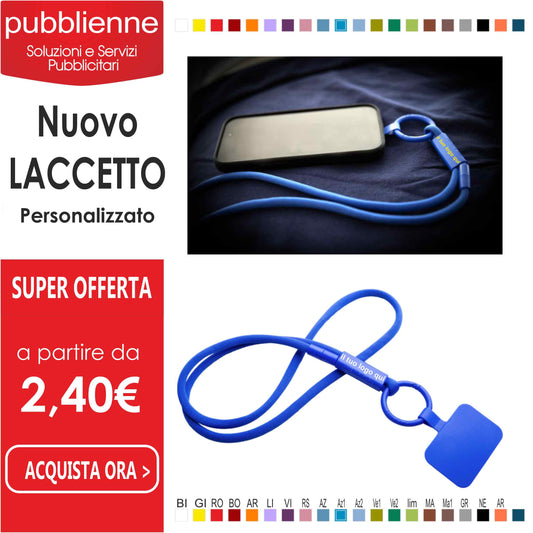 NUOVO LACCETTO personalizzato con logo - Pubblienne