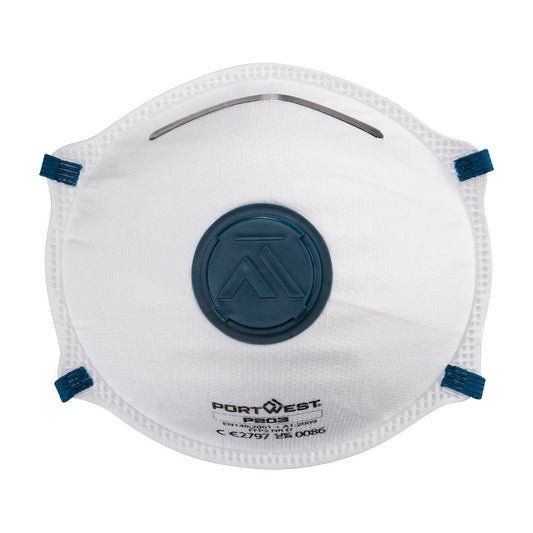 MASCHERINA FFP2 DOLOMIA CON VALVOLA Portwest personalizzato con logo - Pubblienne
