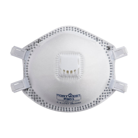 Mascherina con valvola FFP3 (Pk10) Portwest personalizzato con logo - Pubblienne