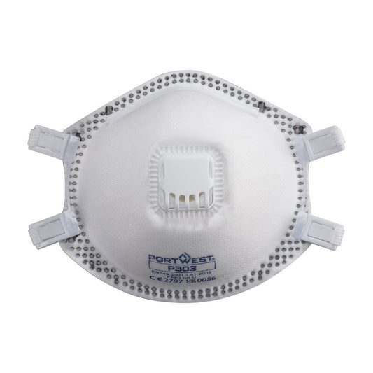 Mascherina FFP3 Dolomite con valvola (Pk10) Portwest personalizzato con logo - Pubblienne