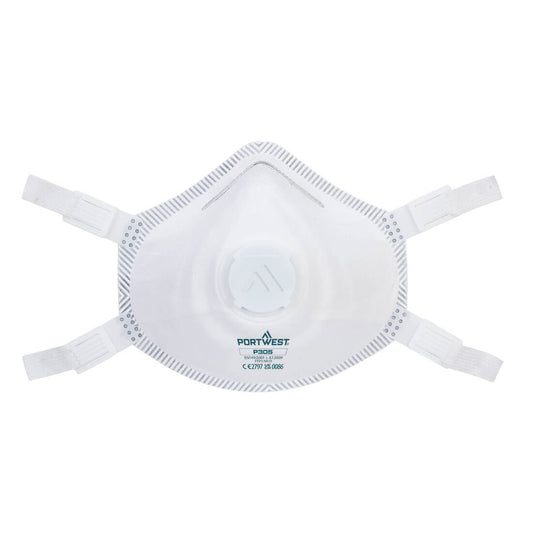 Mascherina FFP3 Dolomia Con Valvola Premium Portwest personalizzato con logo - Pubblienne